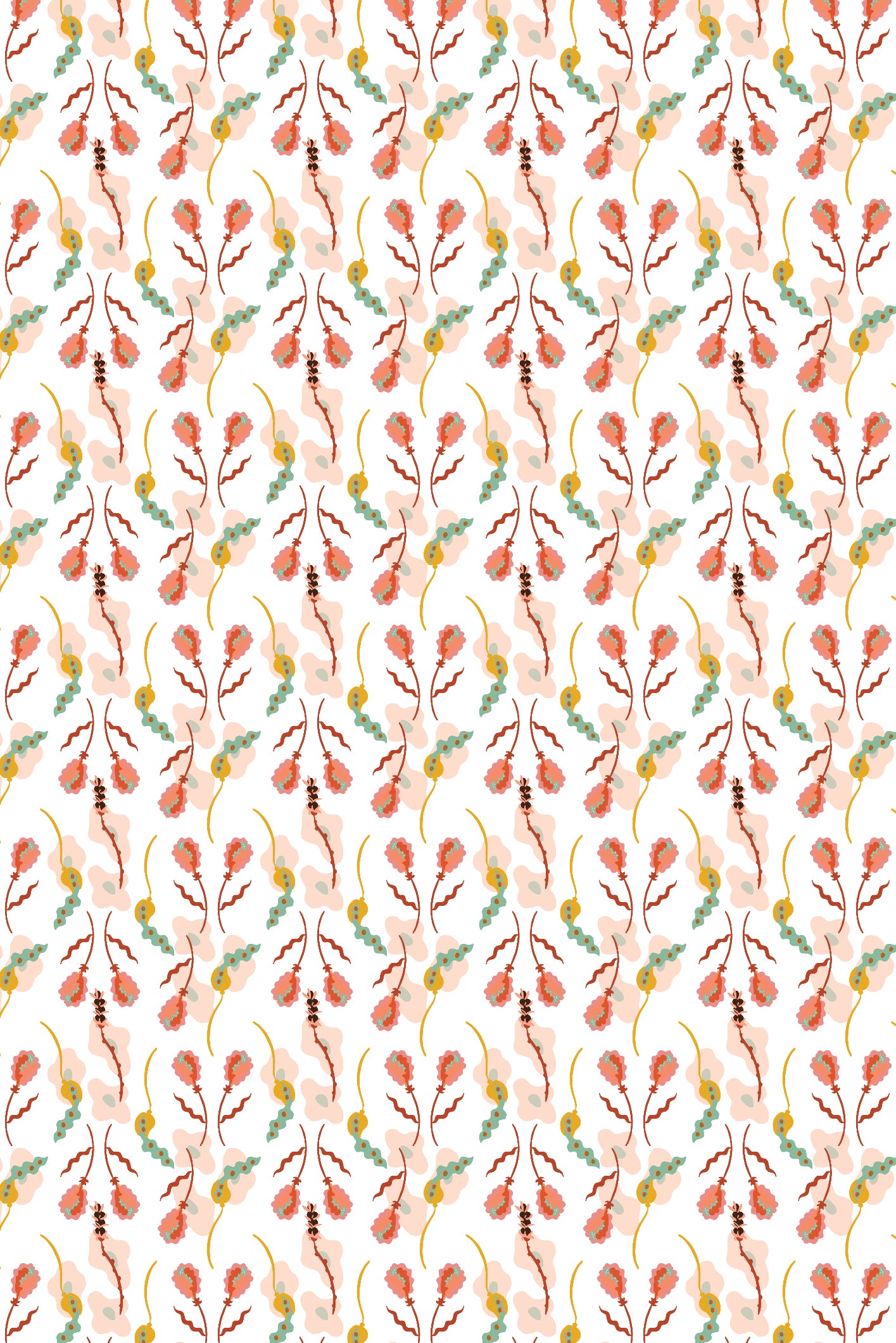 Floral Assemblage Wallpaper - Crisp White