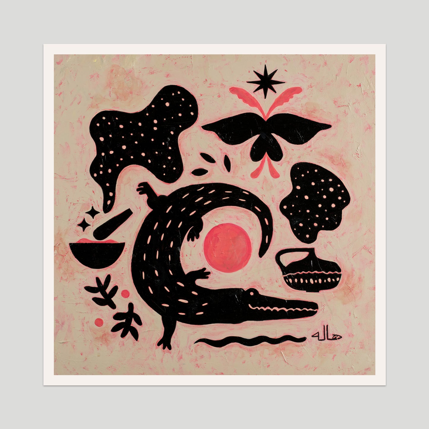 "Medicine" Limited Edition, 12"x12" Giclée Print, Free Shipping