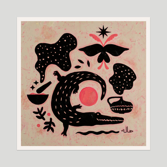 "Medicine" Limited Edition, 12"x12" Giclée Print, Free Shipping