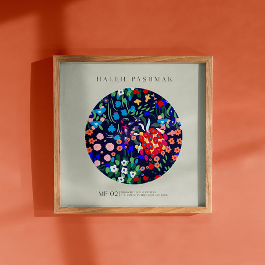 "Midnight Floral" Giclée Print, Free Shipping