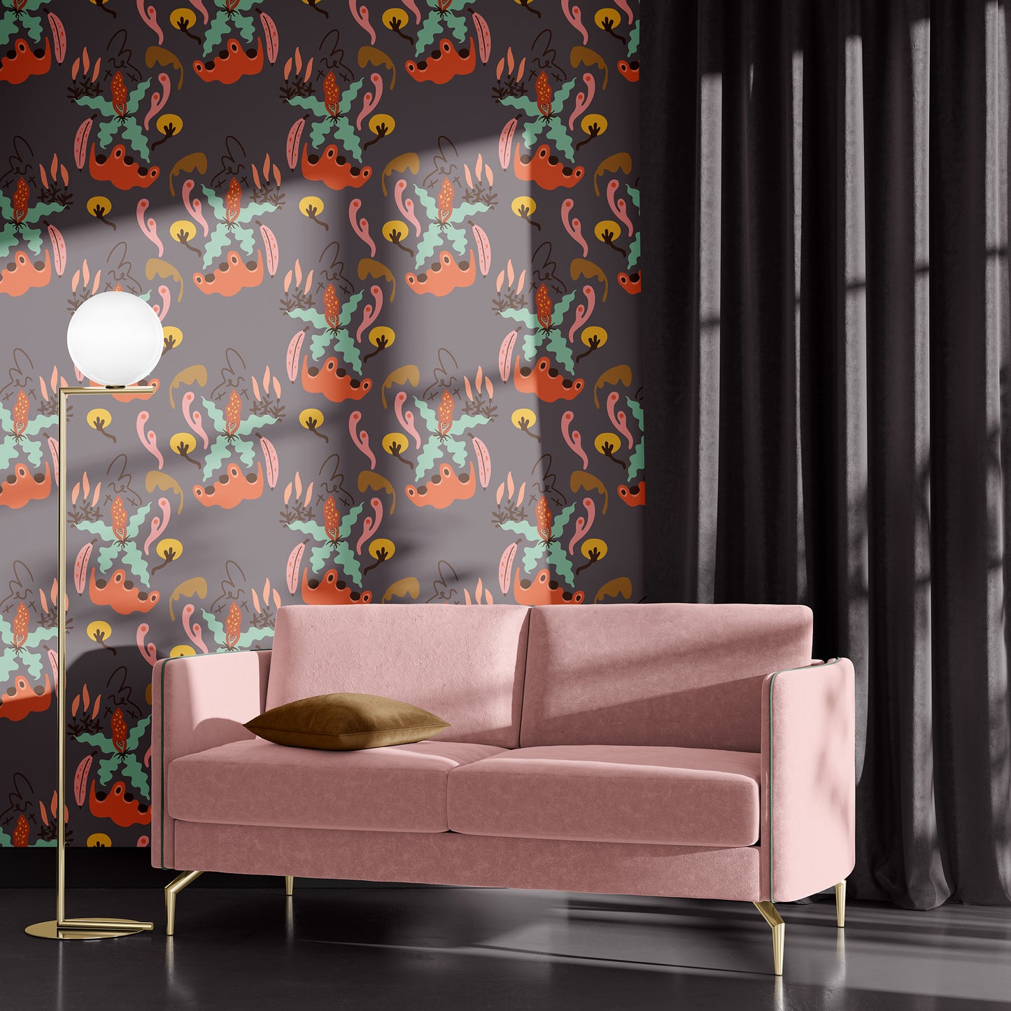 Natural Tropical Wallpaper - Dark