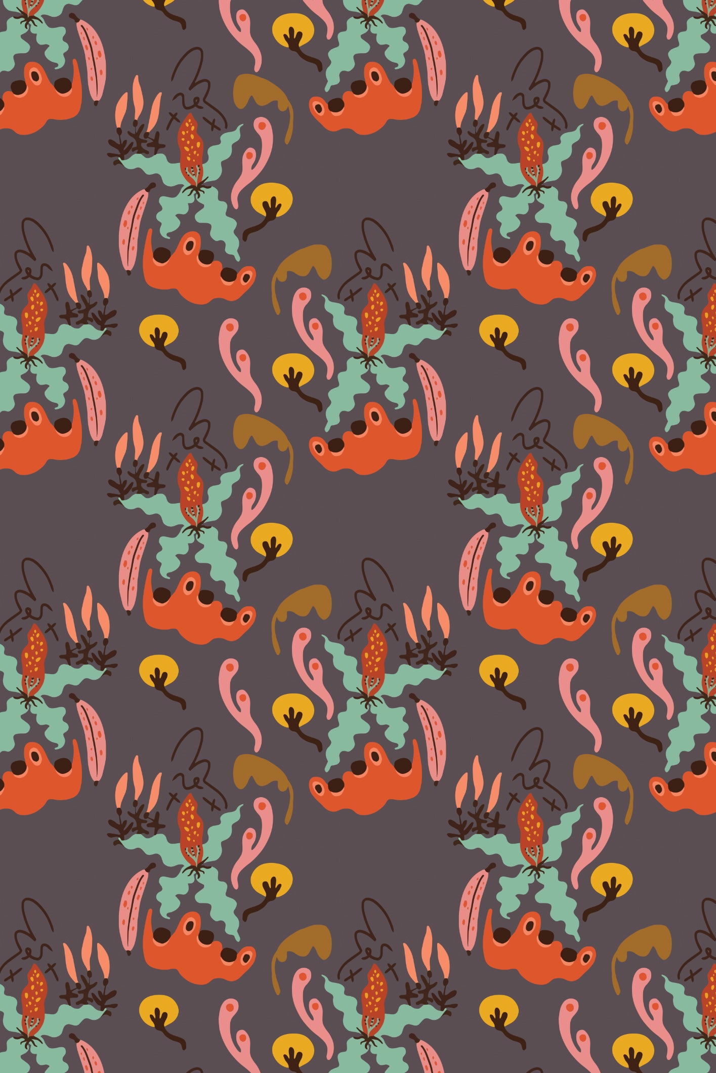 Natural Tropical Wallpaper - Dark