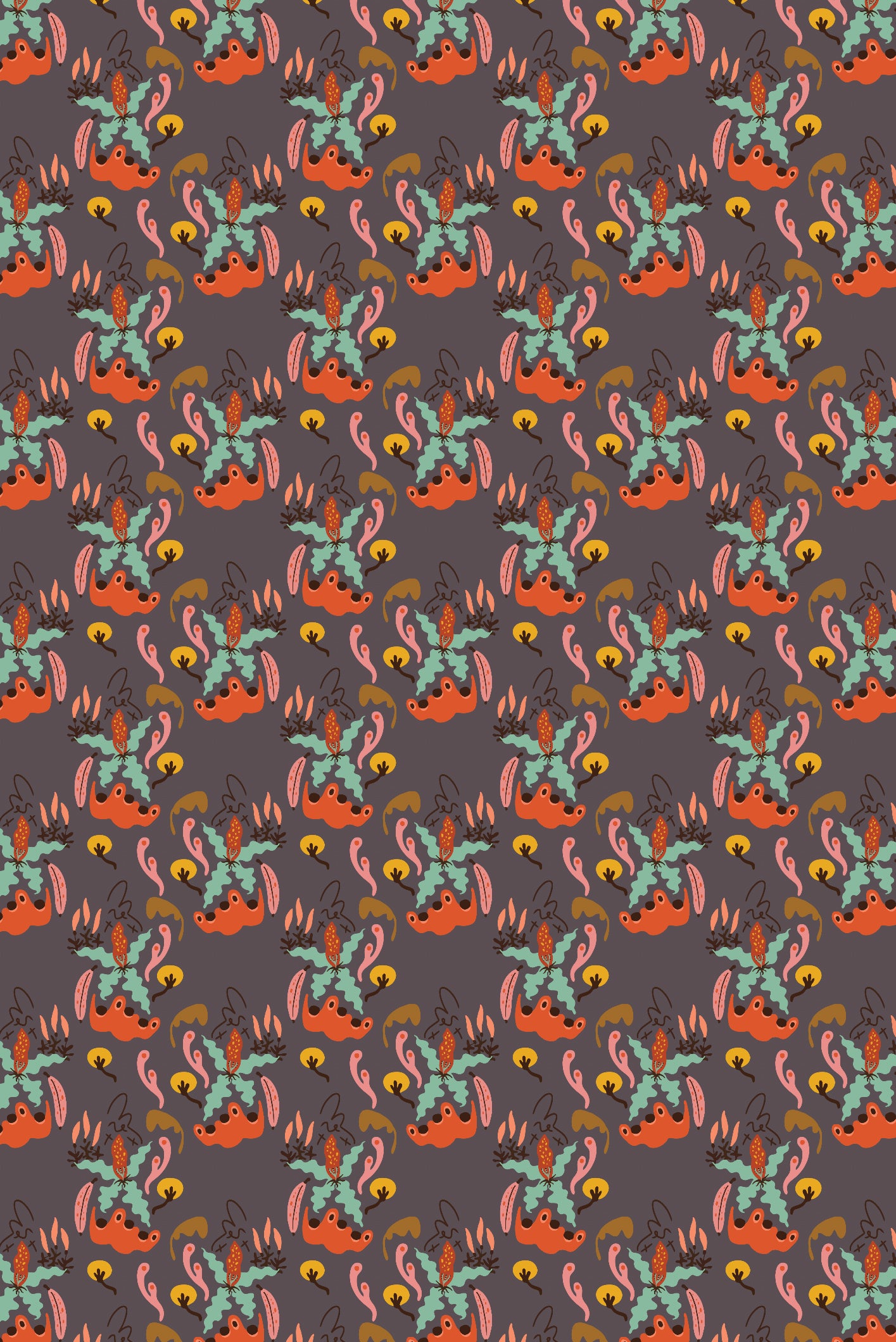 Natural Tropical Wallpaper - Dark