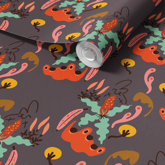 Natural Tropical Wallpaper - Dark