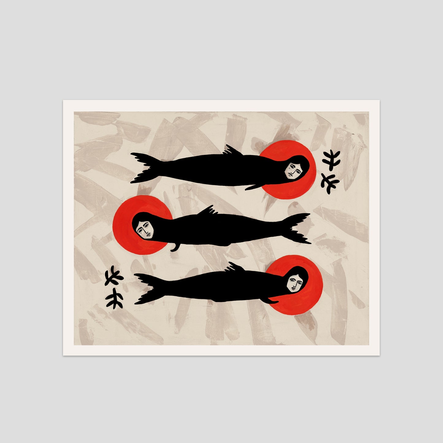 "We are all Sardines", Limited Edition, 8"x10" Giclée Print, Free Shipping