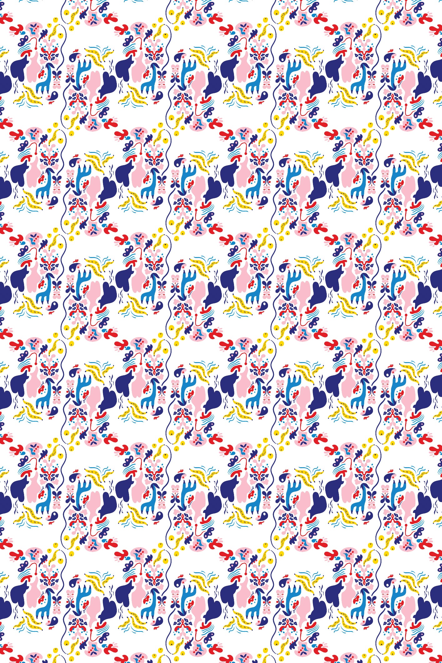 Wobbly Party Woven Wallpaper - Crisp White